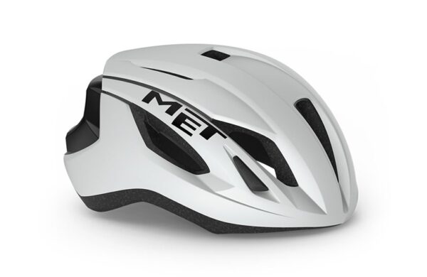 Casco met strale bianco